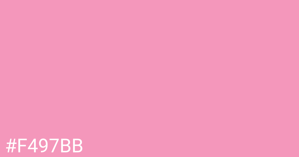 Hex color #f497bb graphic