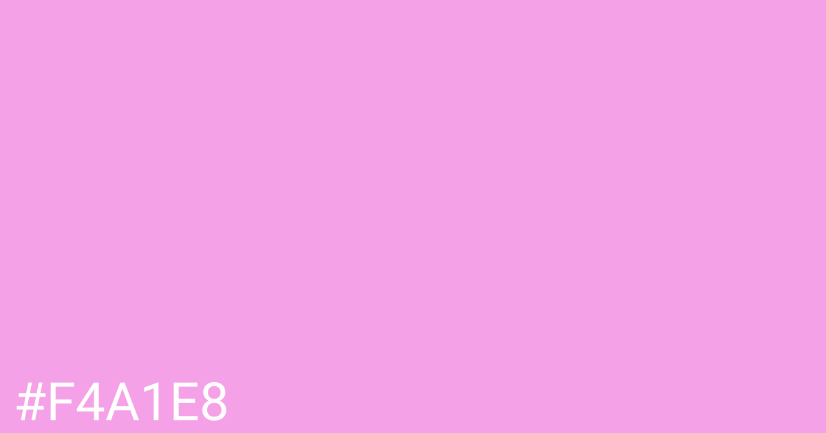 Hex color #f4a1e8 graphic