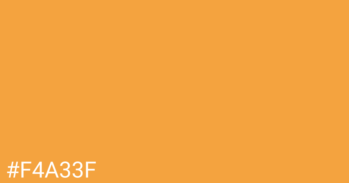 Hex color #f4a33f graphic
