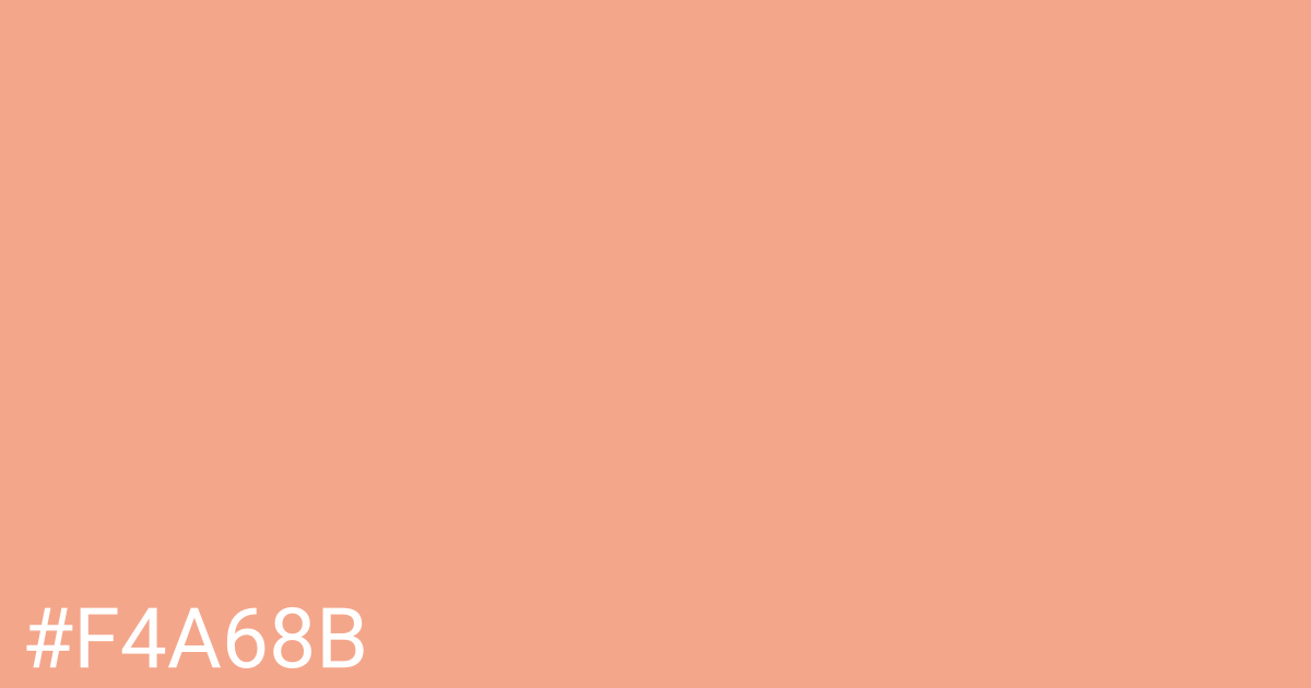 Hex color #f4a68b graphic