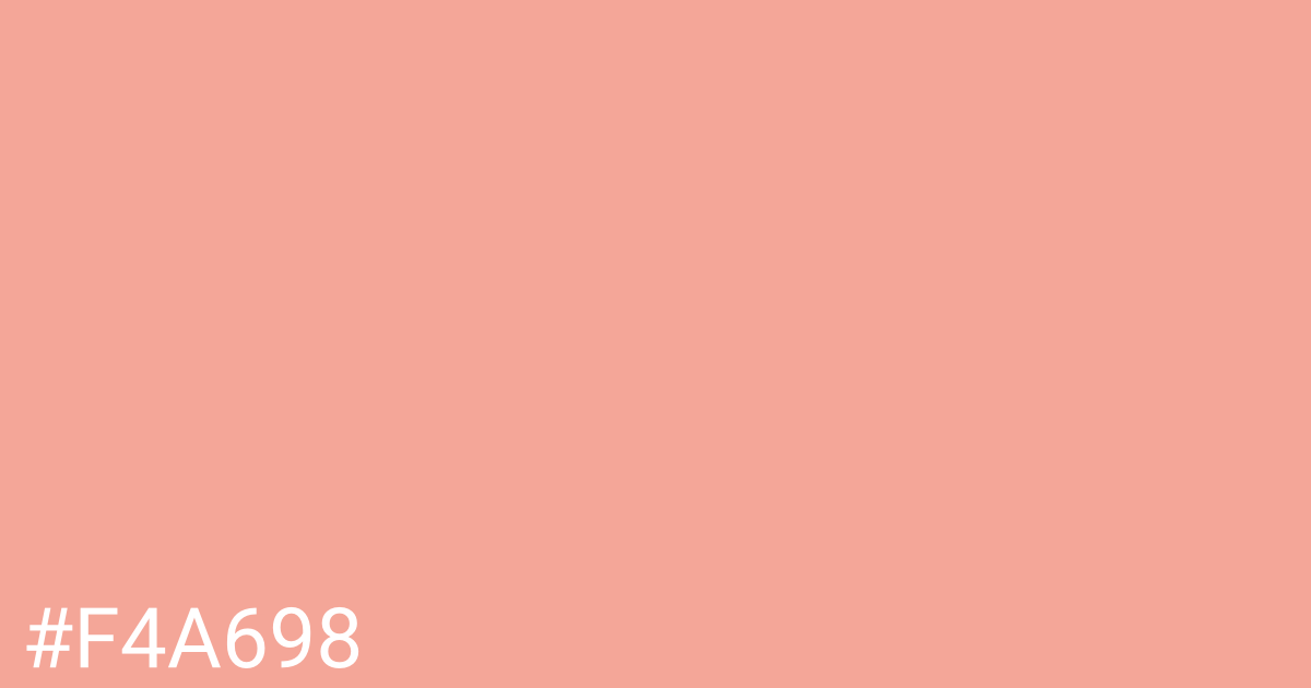 Hex color #f4a698 graphic