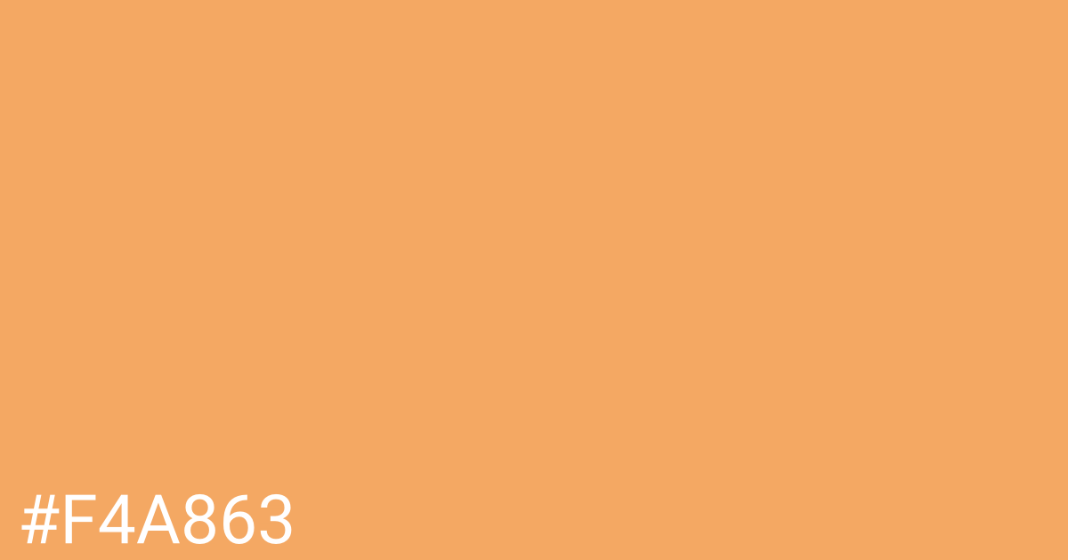 Hex color #f4a863 graphic