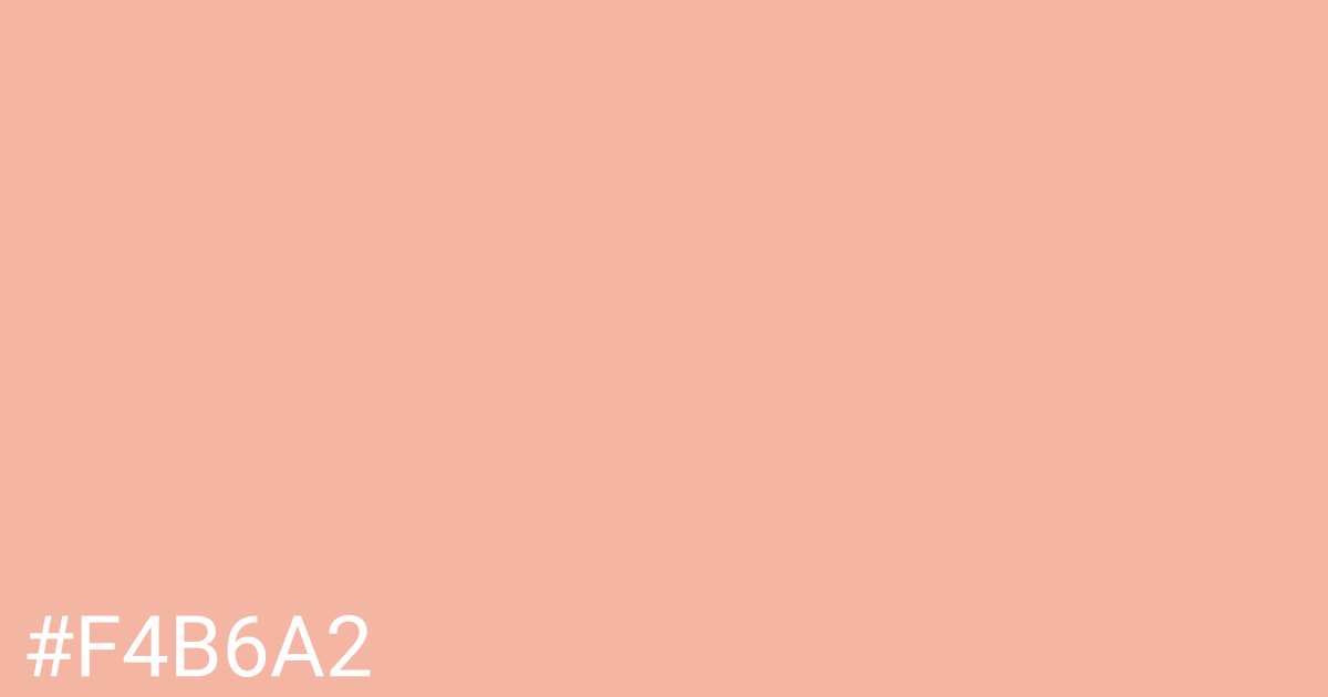 Hex color #f4b6a2 graphic