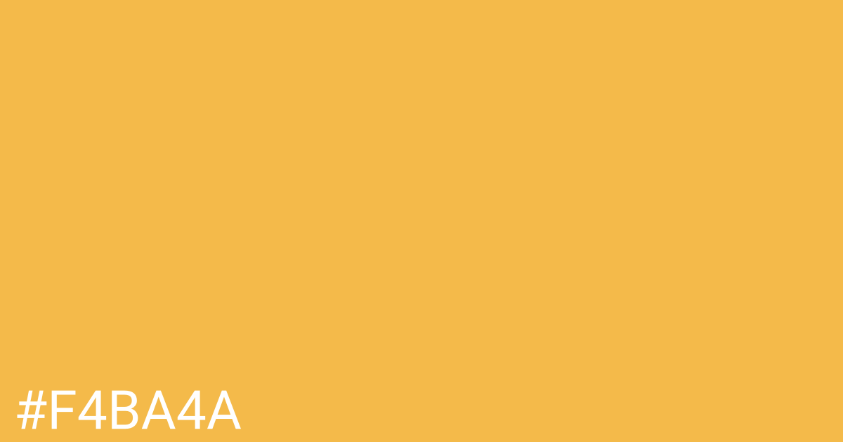 Hex color #f4ba4a graphic