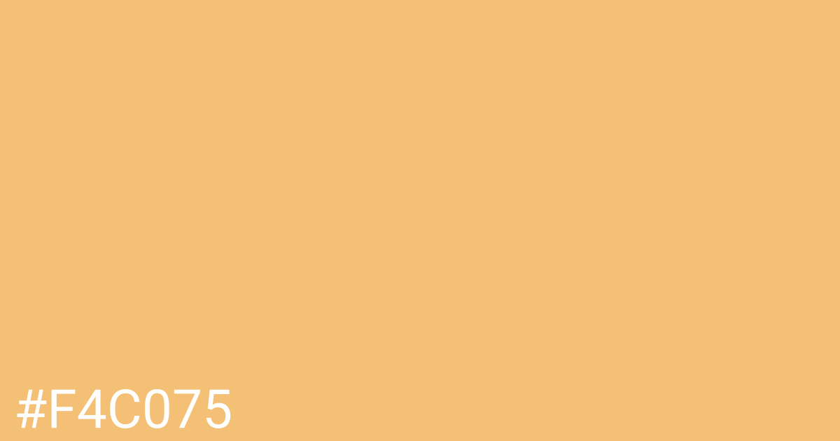 Hex color #f4c075 graphic