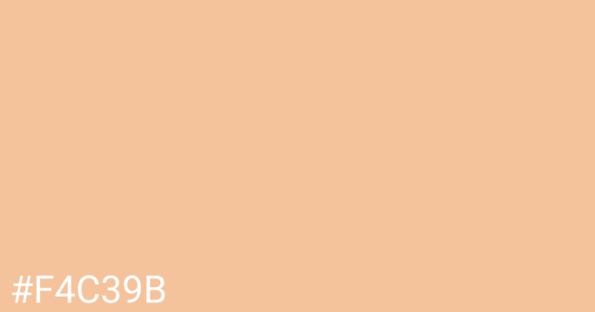 Hex color #f4c39b graphic