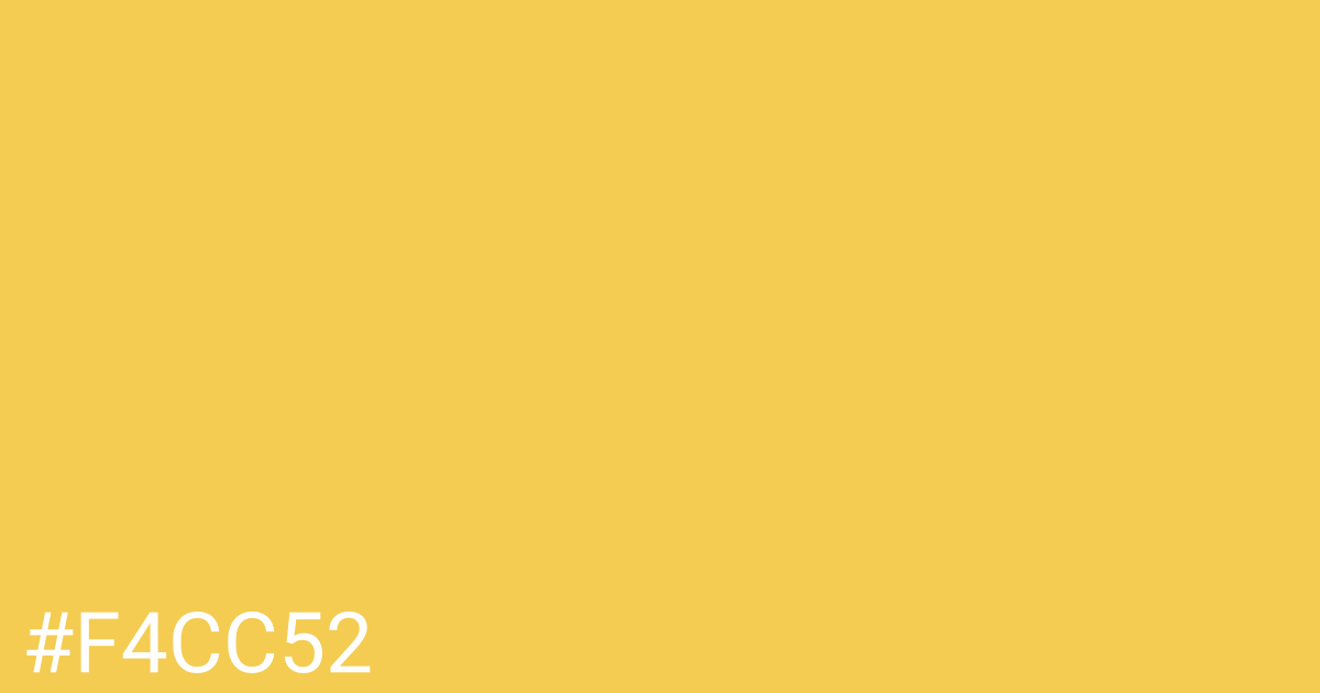 Hex color #f4cc52 graphic