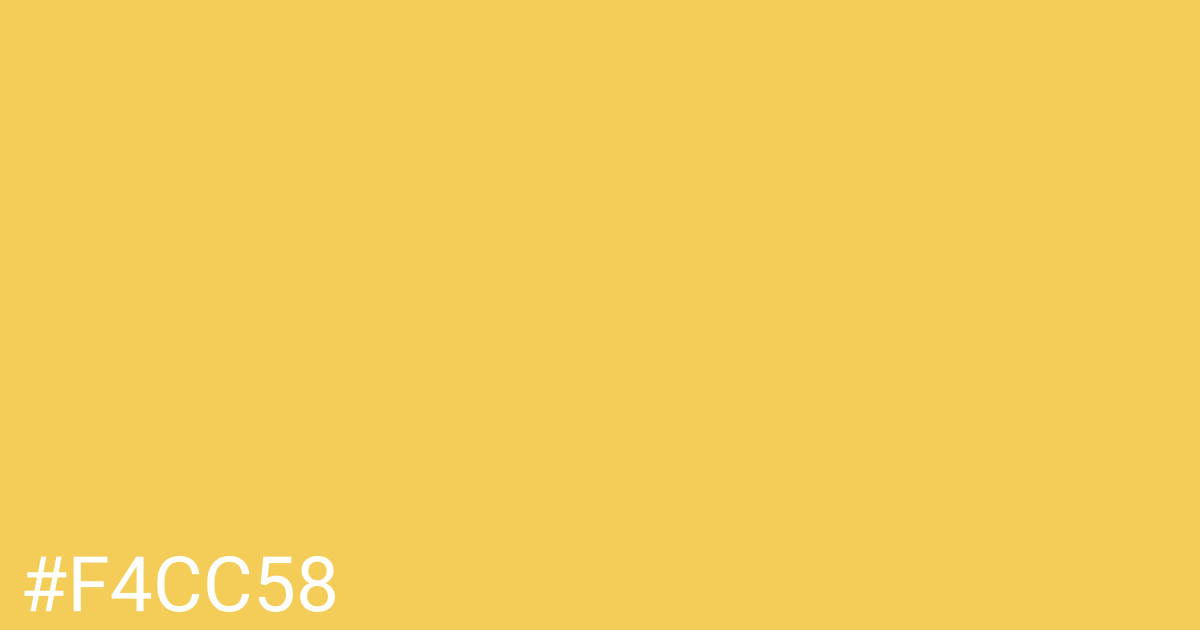 Hex color #f4cc58 graphic