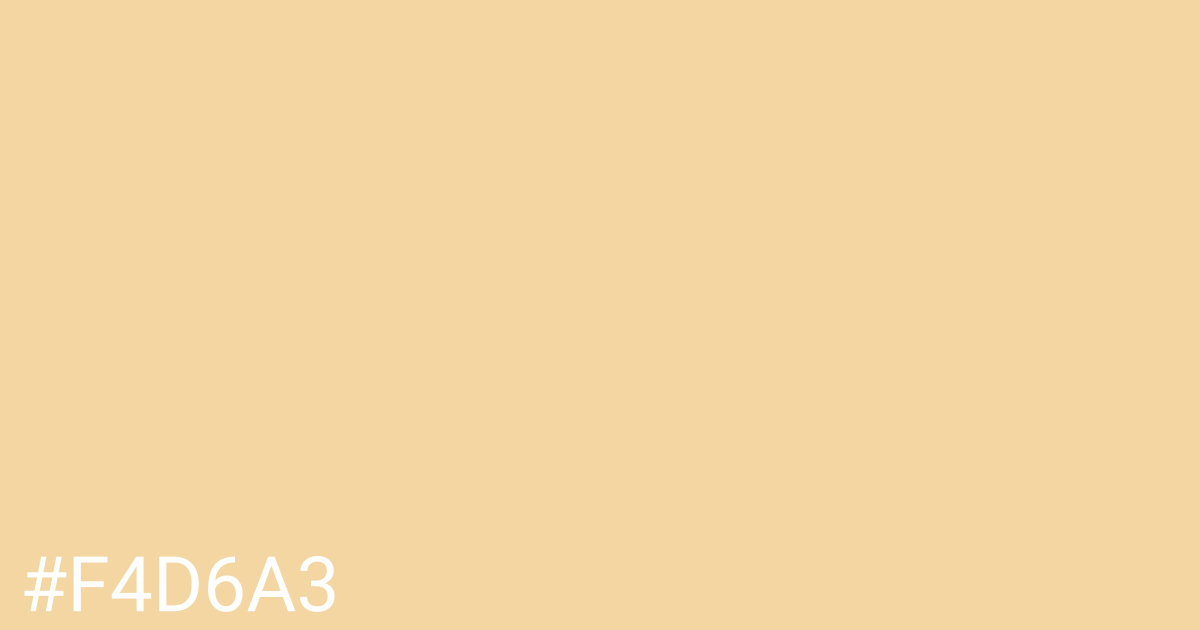 Hex color #f4d6a3 graphic