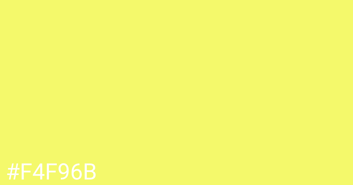 Hex color #f4f96b graphic