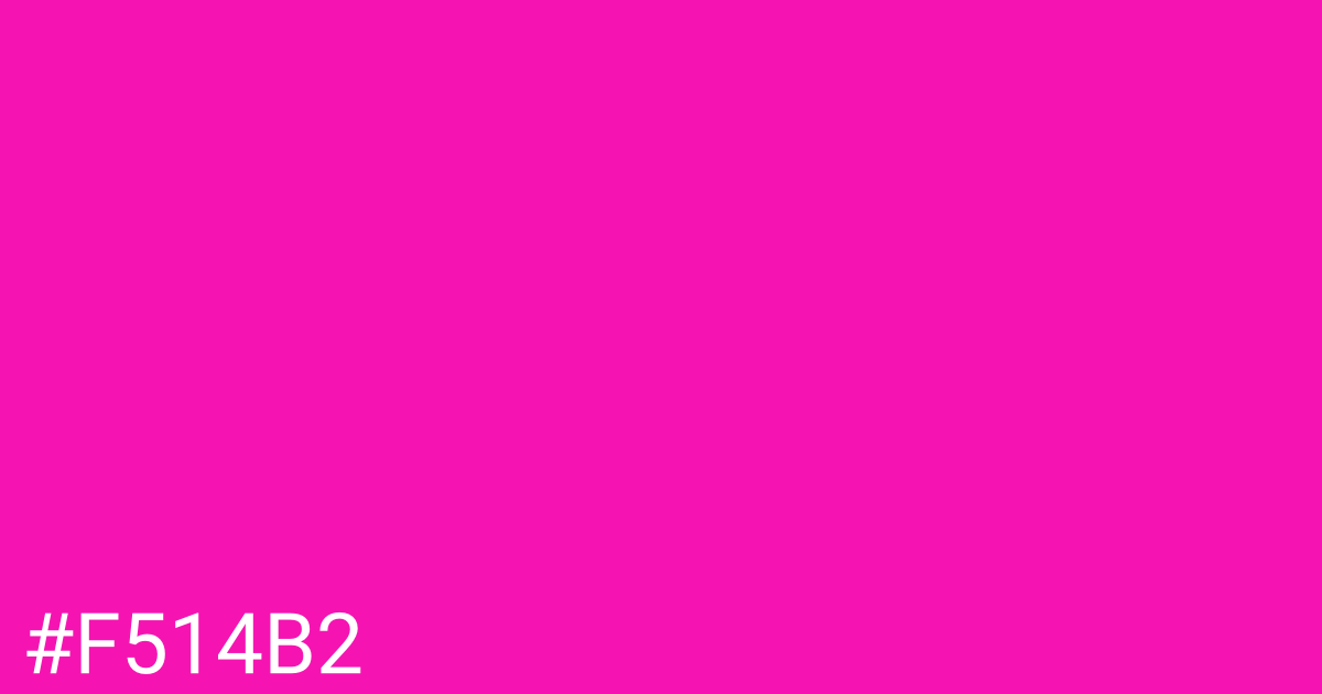 Hex color #f514b2 graphic