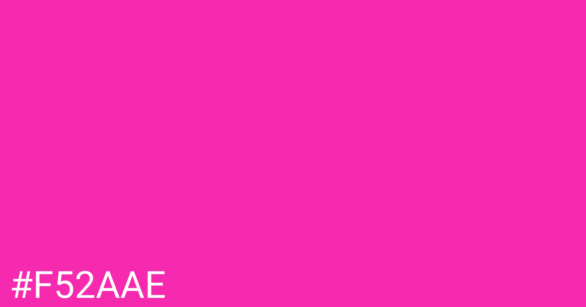Hex color #f52aae graphic