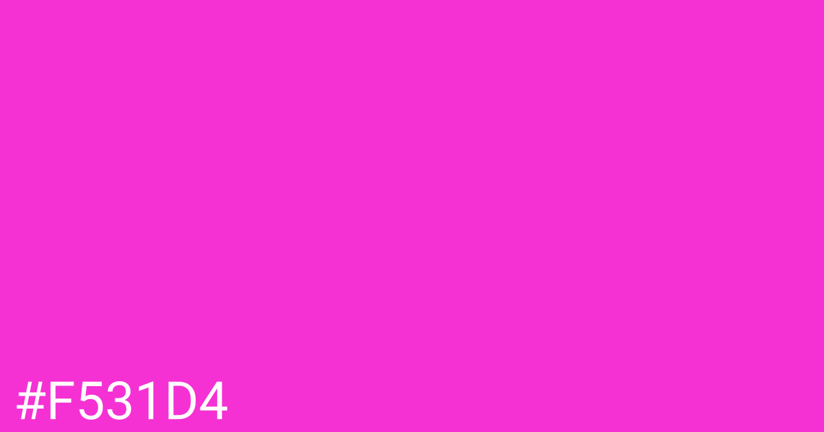 Hex color #f531d4 graphic