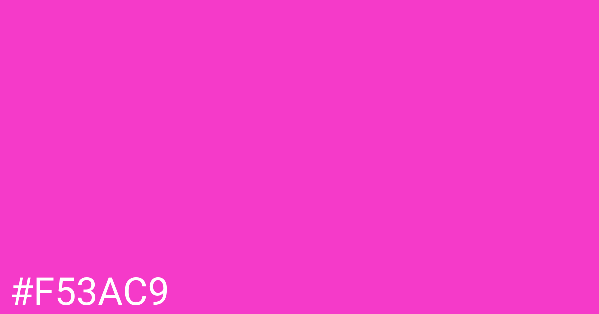 Hex color #f53ac9 graphic