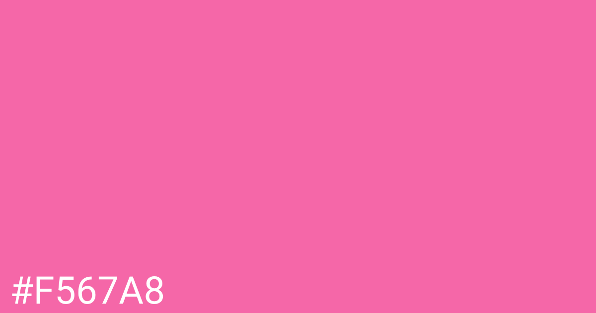 Hex color #f567a8 graphic