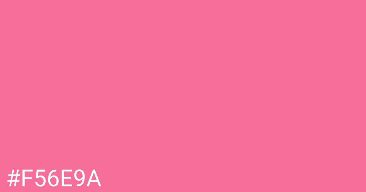 Hex color #f56e9a graphic