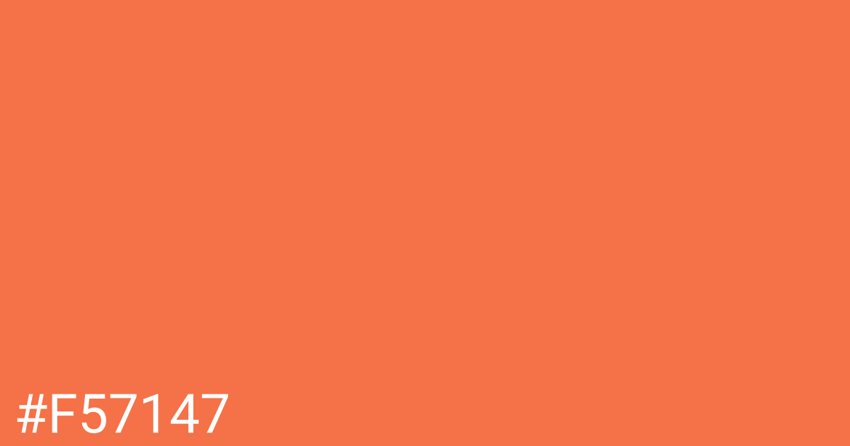 Hex color #f57147 graphic