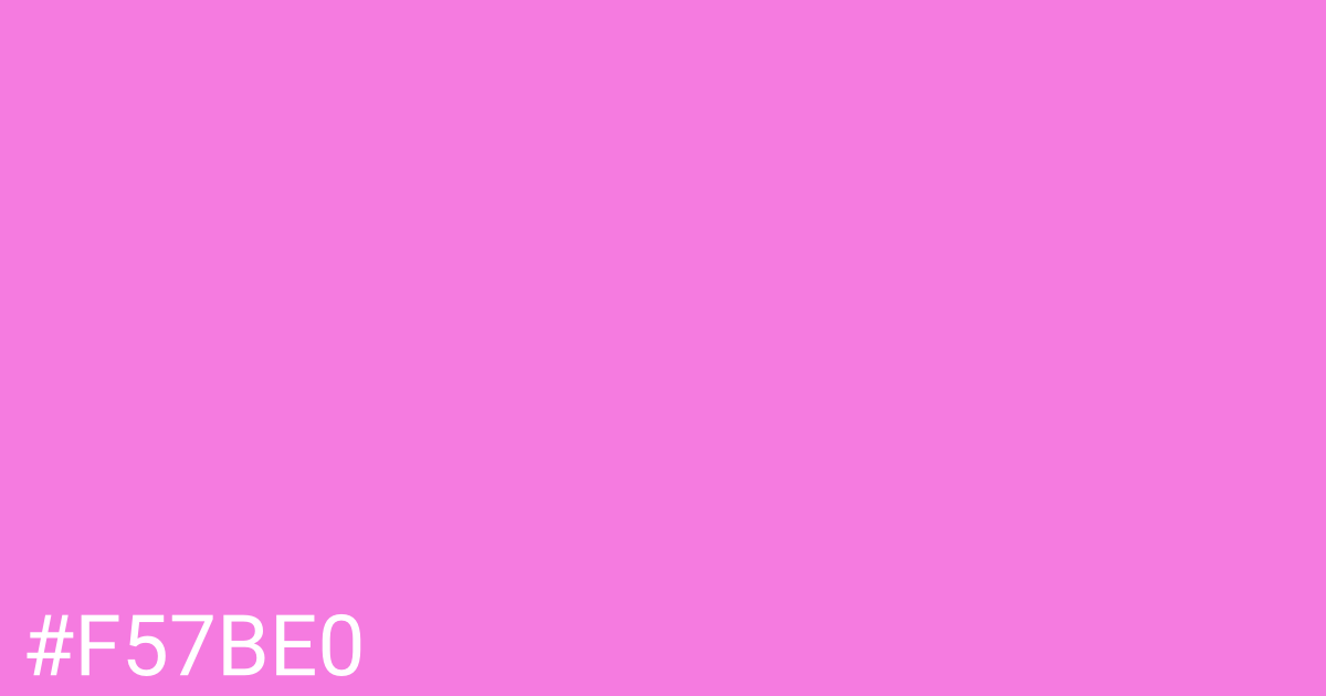 Hex color #f57be0 graphic