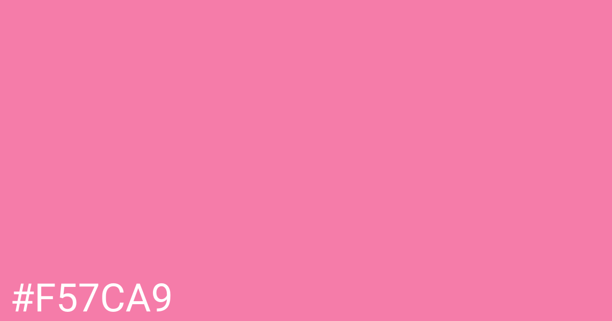Hex color #f57ca9 graphic
