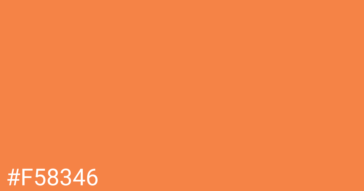 Hex color #f58346 graphic