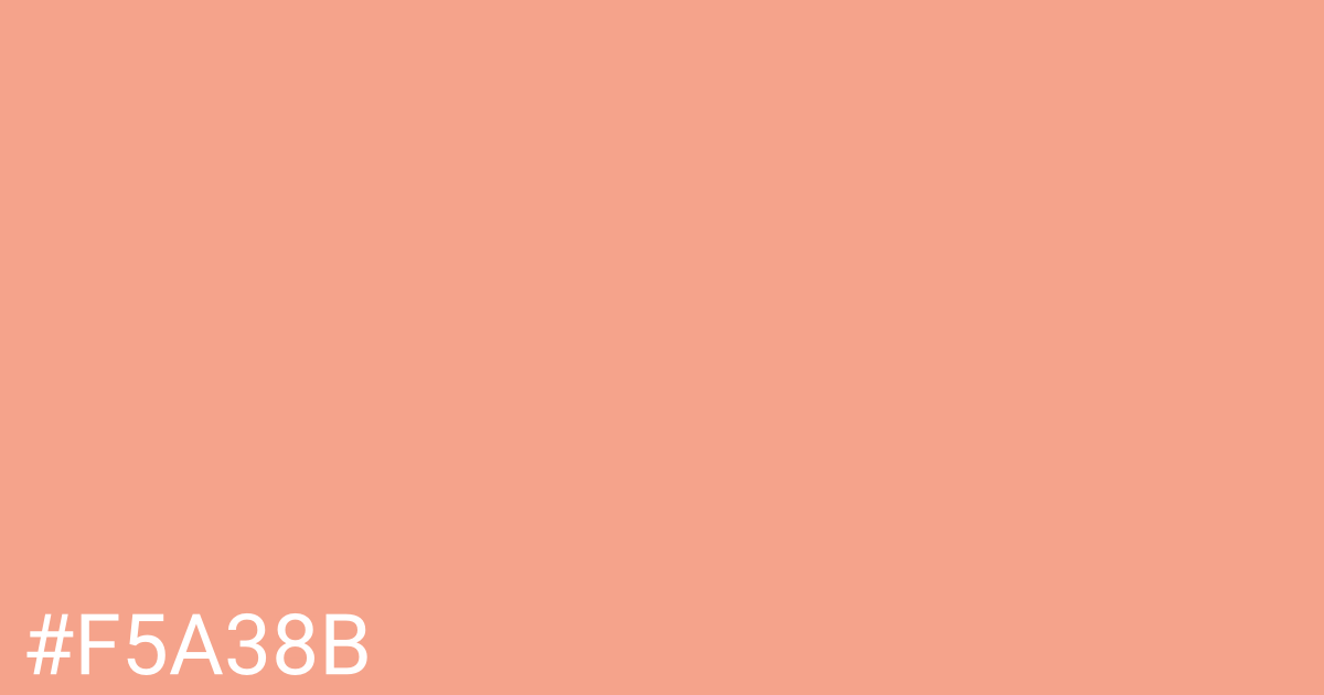 Hex color #f5a38b graphic