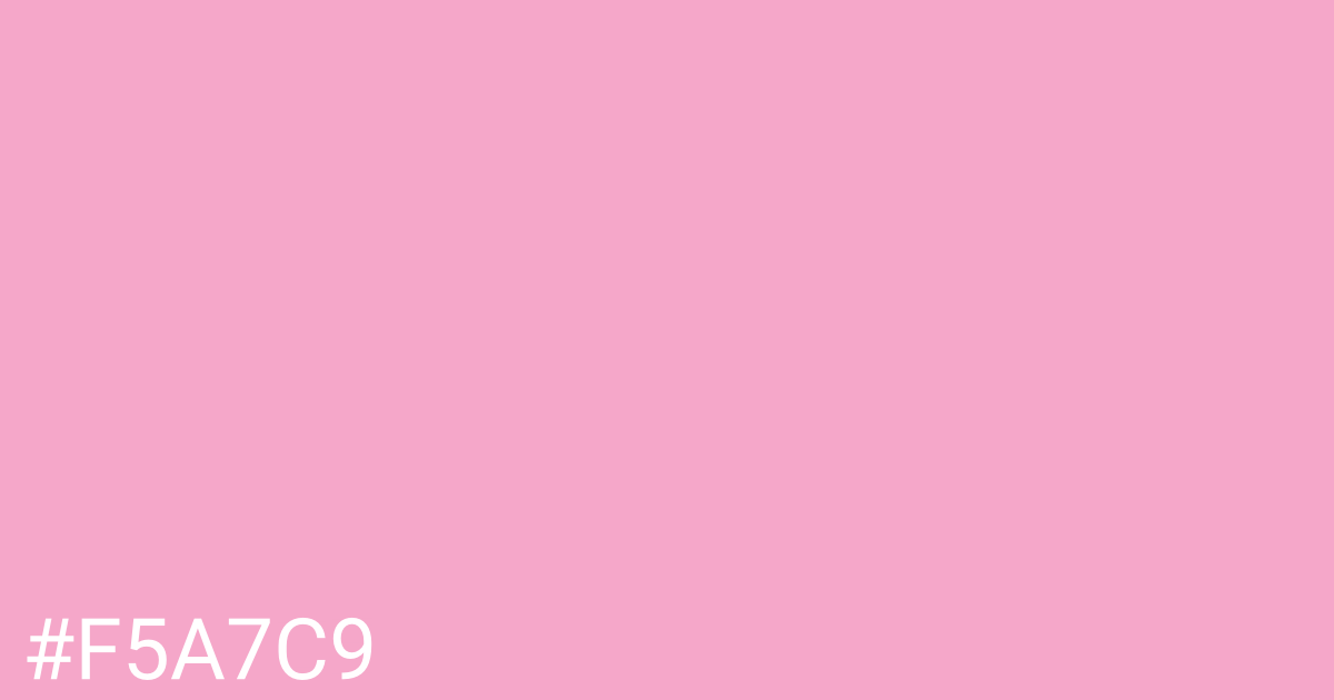 Hex color #f5a7c9 graphic
