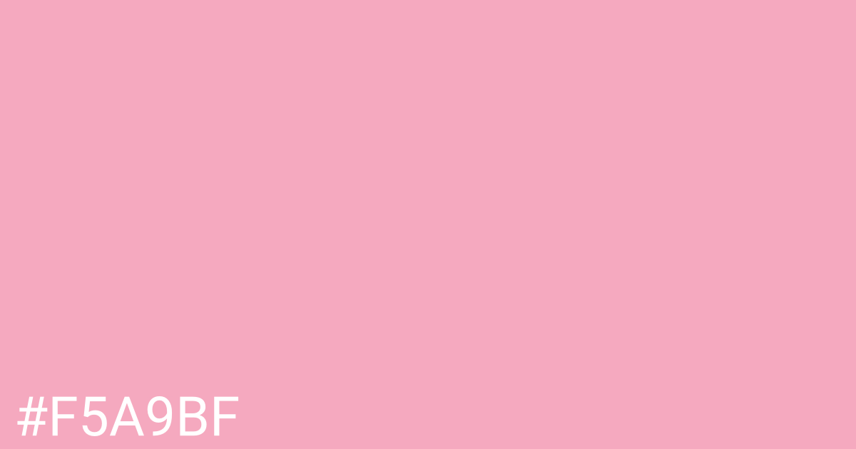 Hex color #f5a9bf graphic