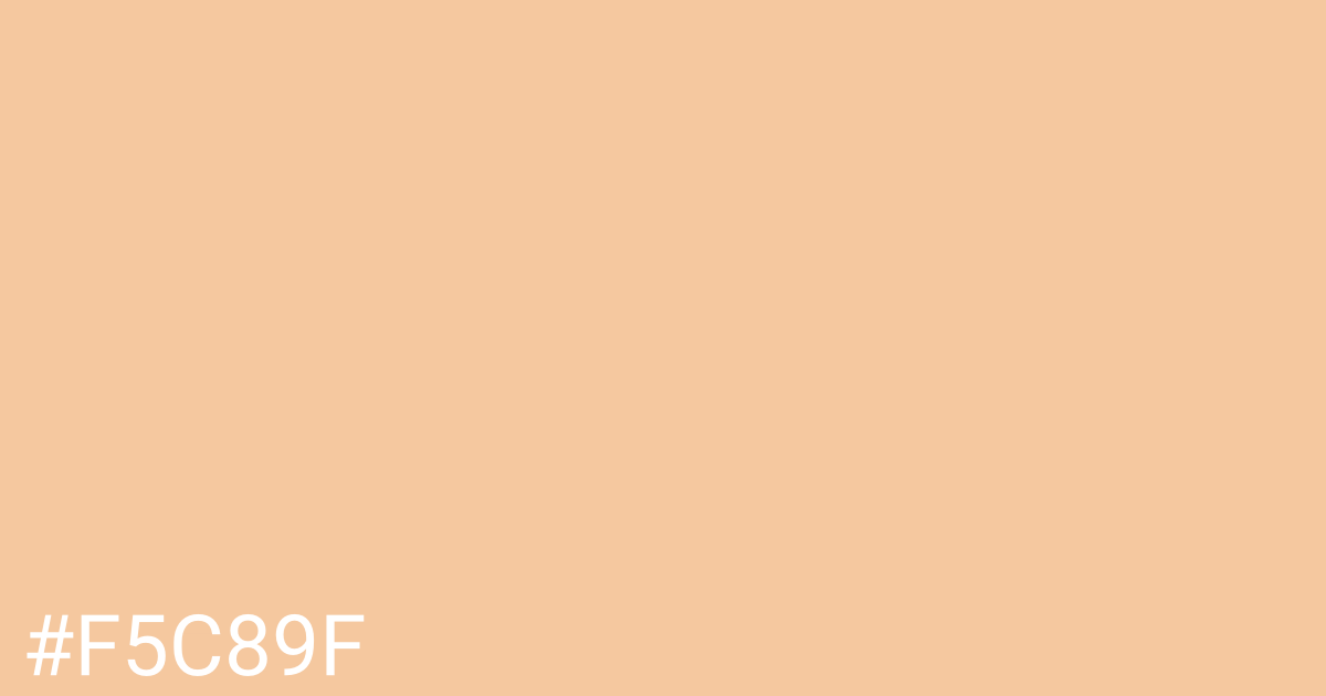 Hex color #f5c89f graphic