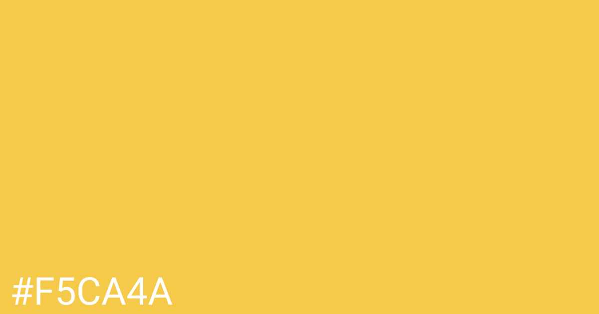 Hex color #f5ca4a graphic