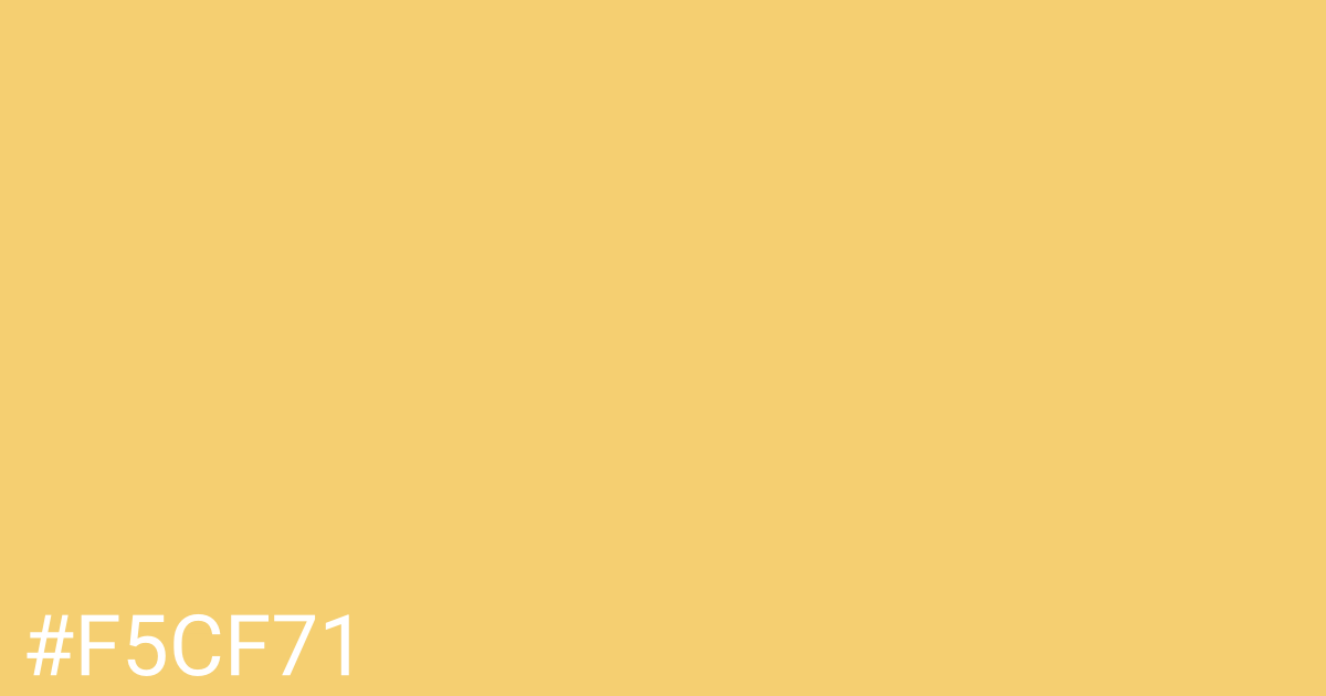 Hex color #f5cf71 graphic