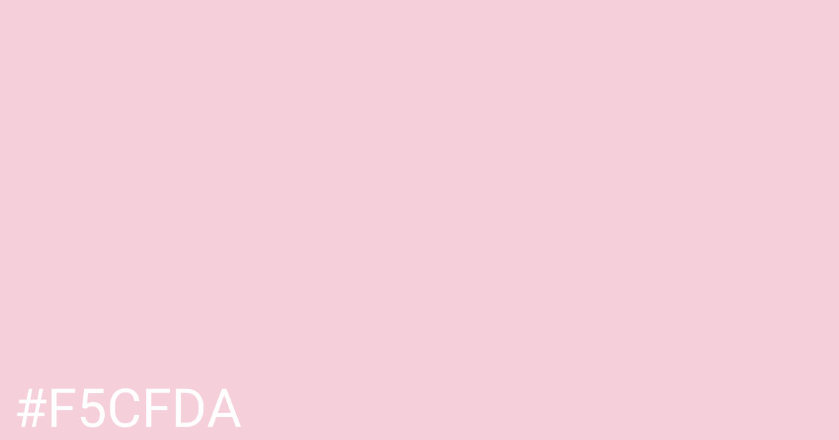 Hex color #f5cfda graphic