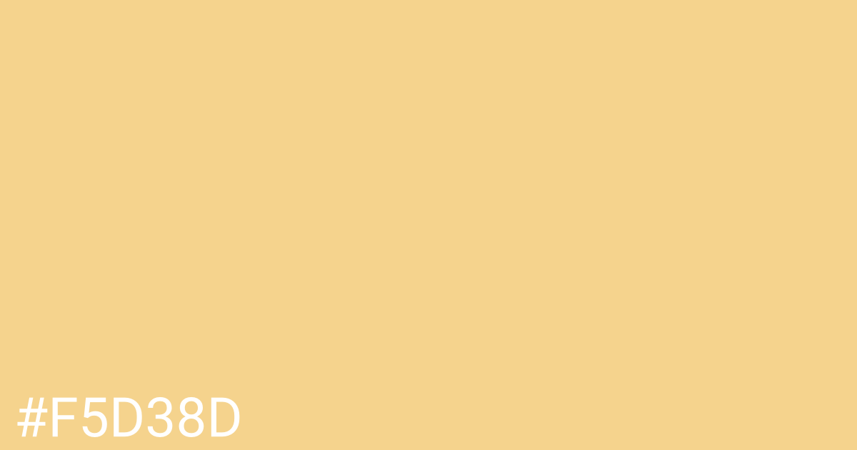 Hex color #f5d38d graphic