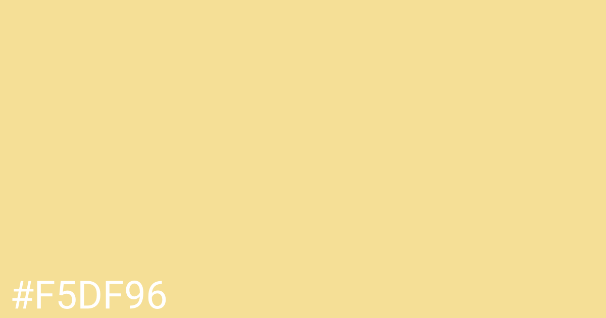 Hex color #f5df96 graphic
