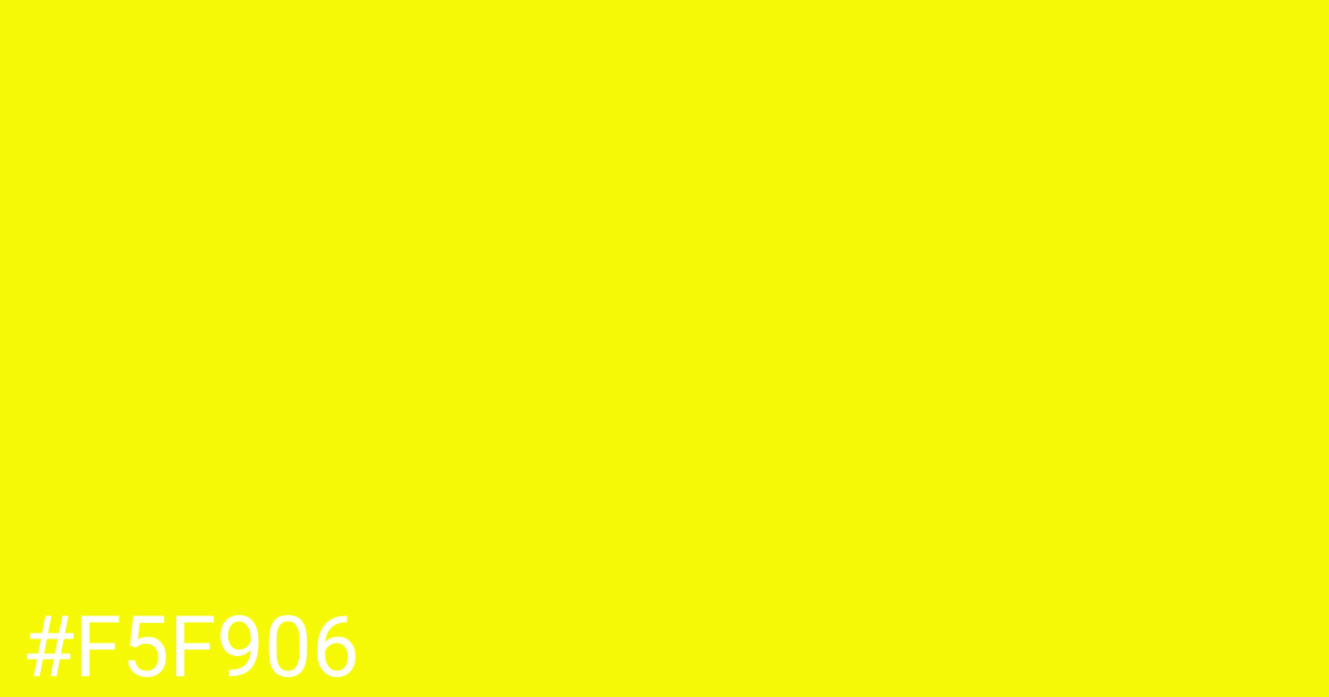 Hex color #f5f906 graphic