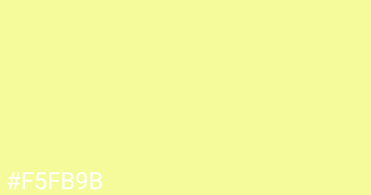 Hex color #f5fb9b graphic