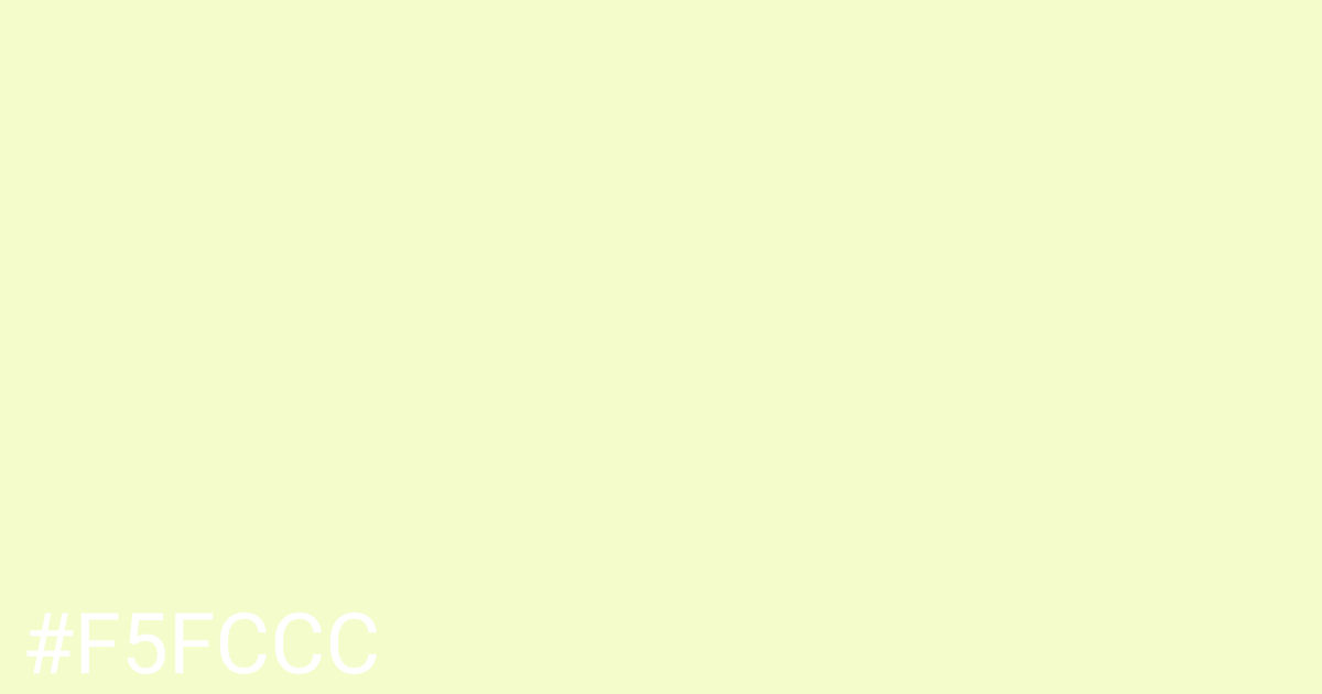 Hex color #f5fccc graphic