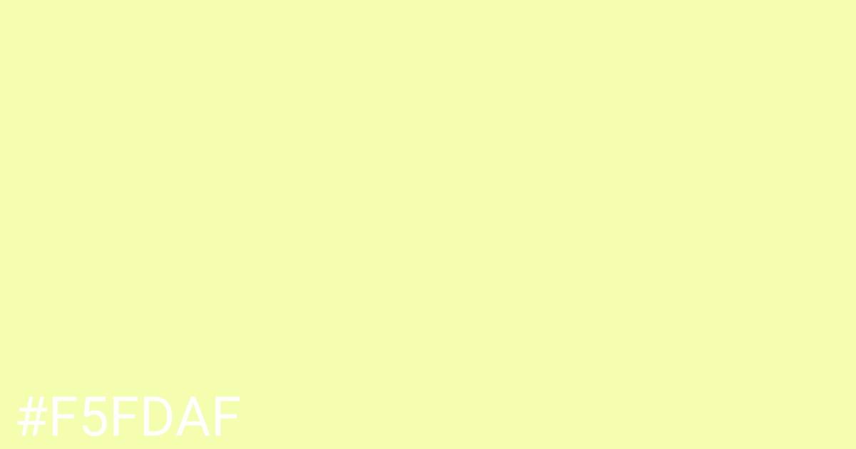 Hex color #f5fdaf graphic