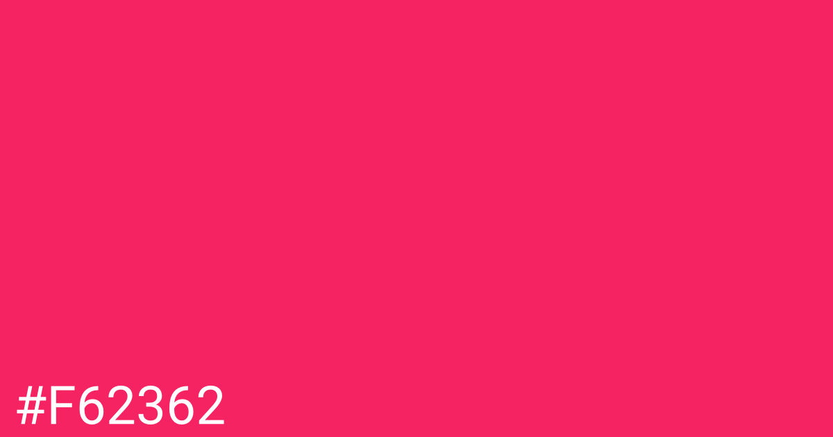 Hex color #f62362 graphic