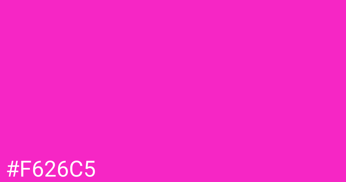 Hex color #f626c5 graphic