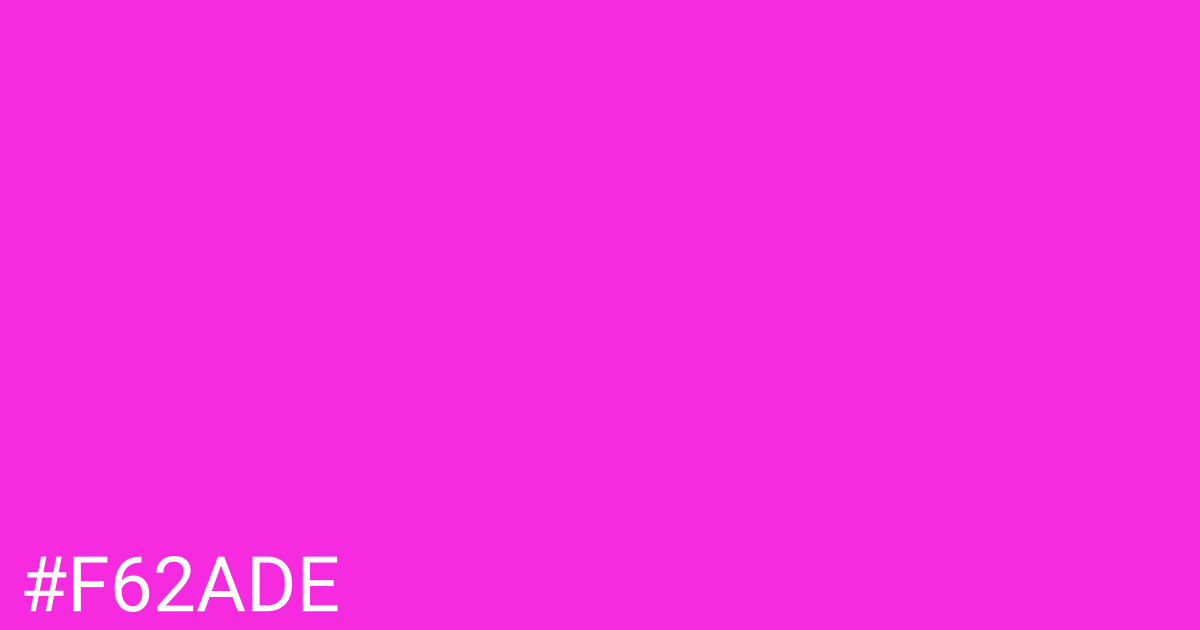 Hex color #f62ade graphic