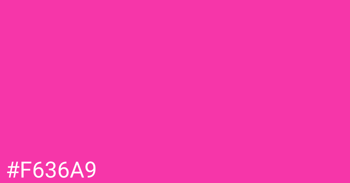 Hex color #f636a9 graphic