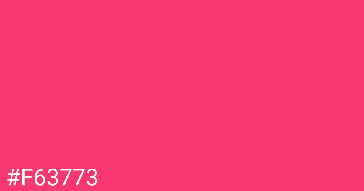 Hex color #f63773 graphic