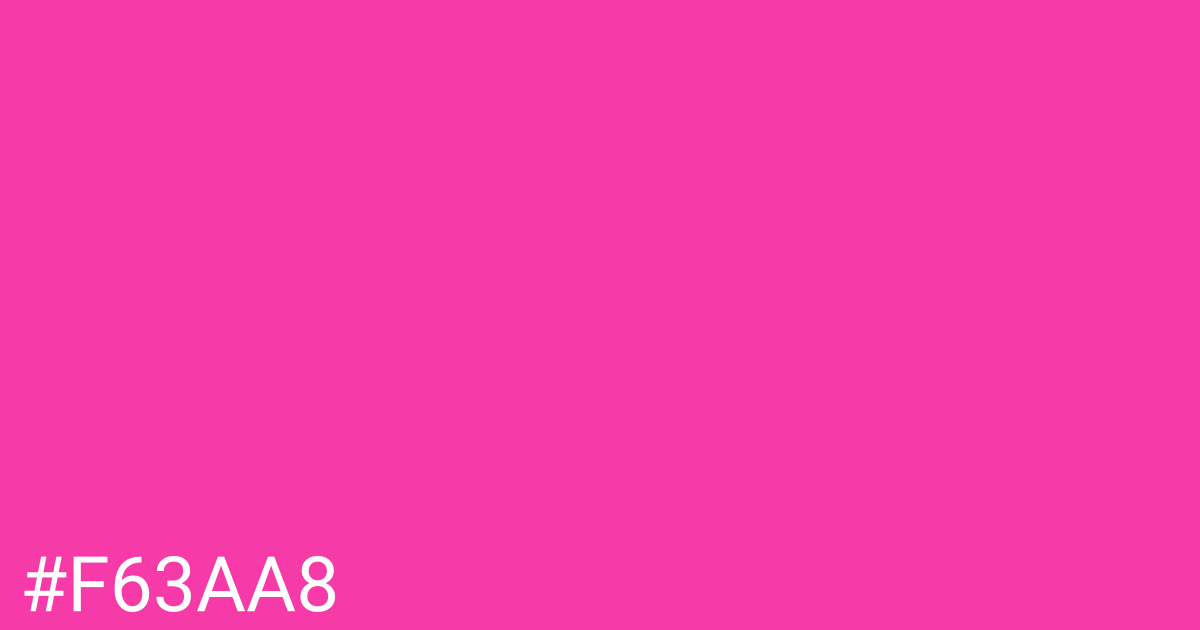 Hex color #f63aa8 graphic