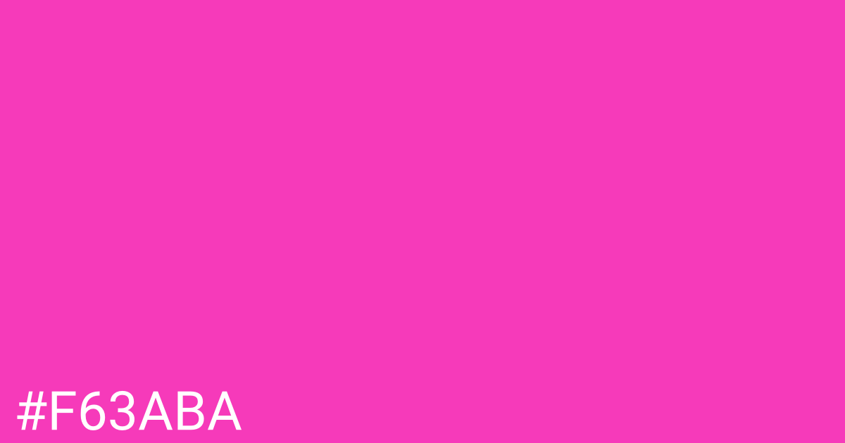 Hex color #f63aba graphic
