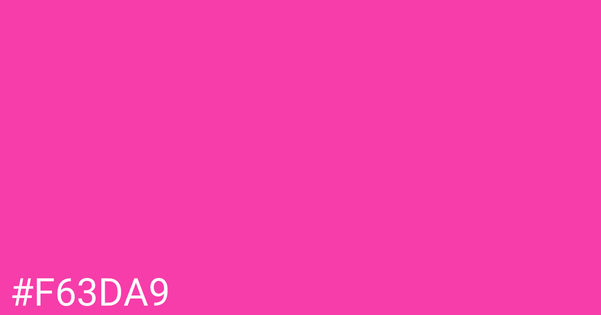 Hex color #f63da9 graphic