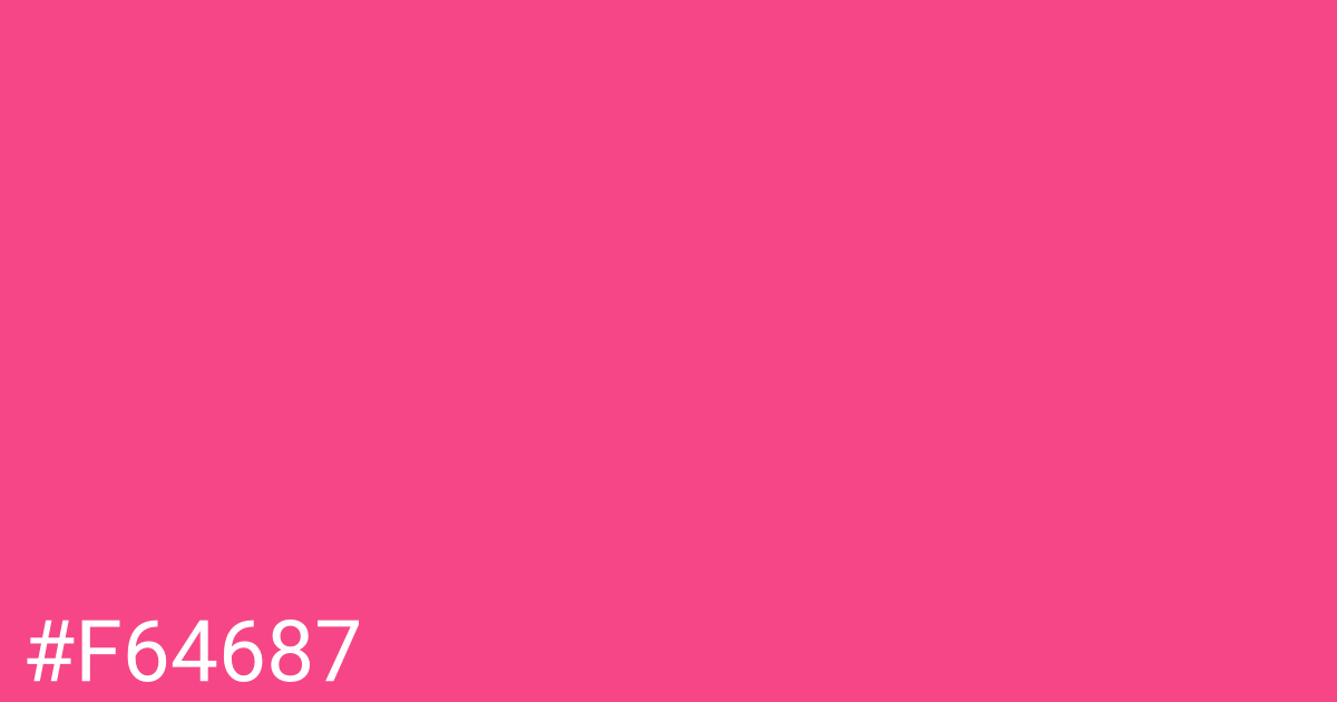 Hex color #f64687 graphic