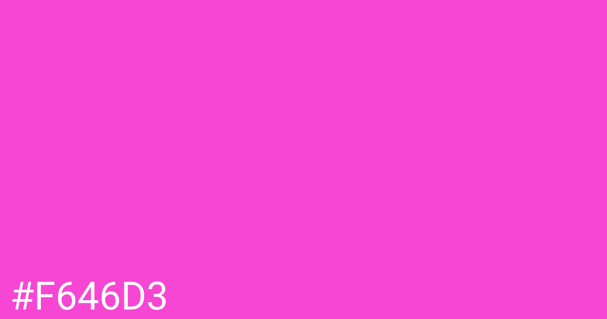 Hex color #f646d3 graphic