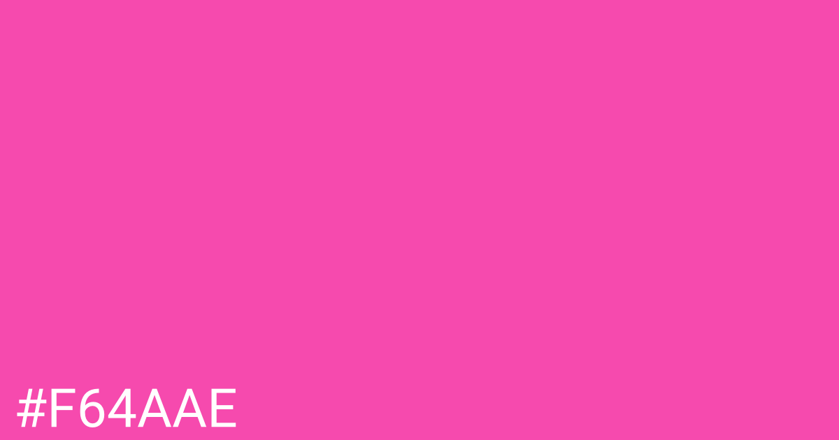 Hex color #f64aae graphic