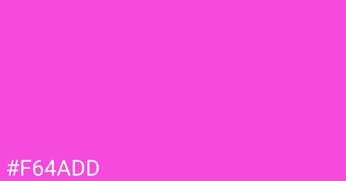 Hex color #f64add graphic