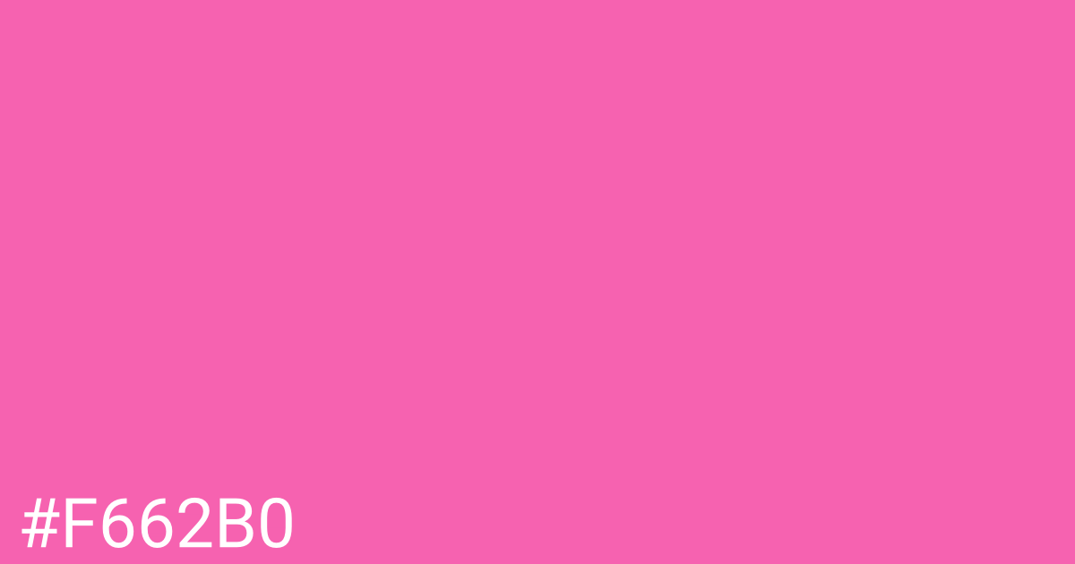 Hex color #f662b0 graphic